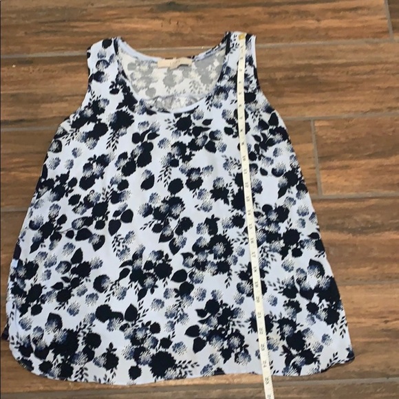 LOFT Women's Small Blue Flowy Floral Dress Tank - Picture 3 of 4